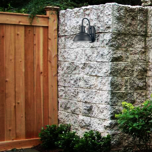 Farmhouse Indoor/Outdoor Wall Sconce Metal Barn Light for patio